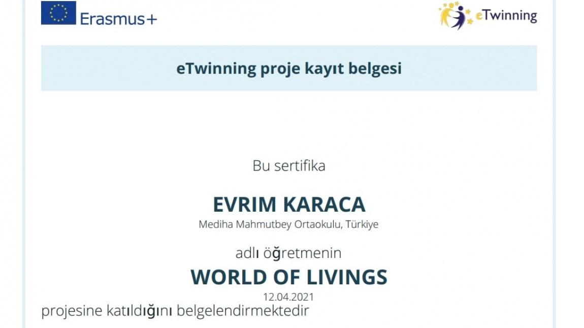 World of Livings e-Twinning Projesine Katıldık