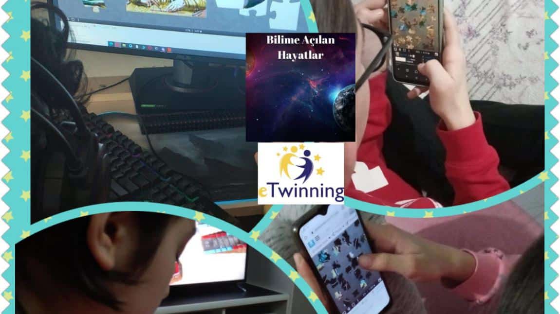 Bilime Açılan Hayatlar İsimli E-Twinning Projemiz Öklid Puzzle etkinliği 