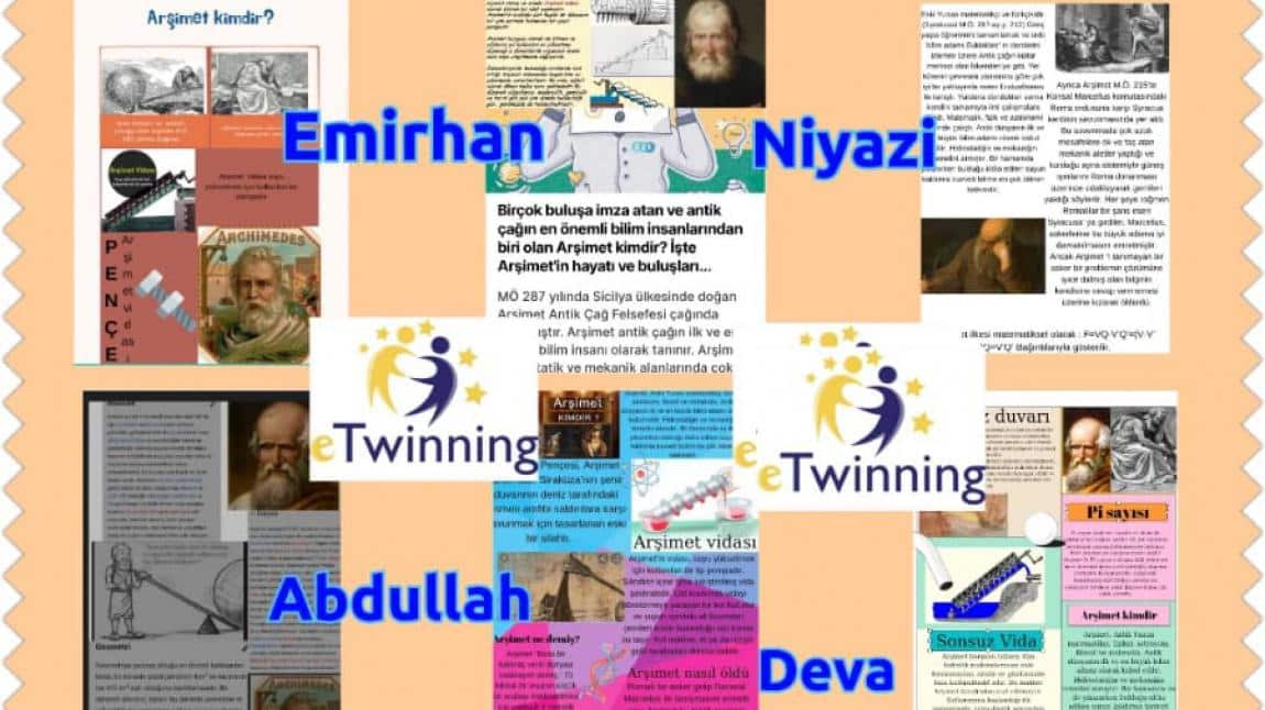 Bilime Açılan Hayatlar İsimli E-Twinning Projemiz Canva Afişleri 